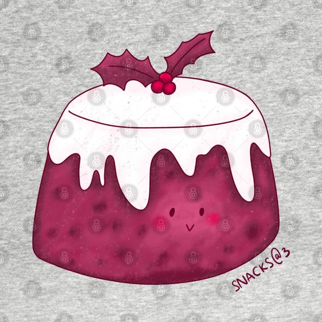 Christmas Pudding in PINK by Snacks At 3